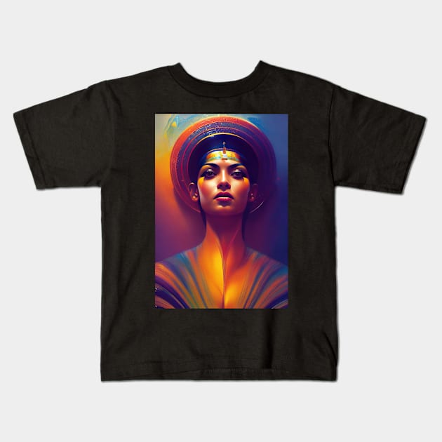 The Egyptian Deity of fertility Kids T-Shirt by qaisarkhan101